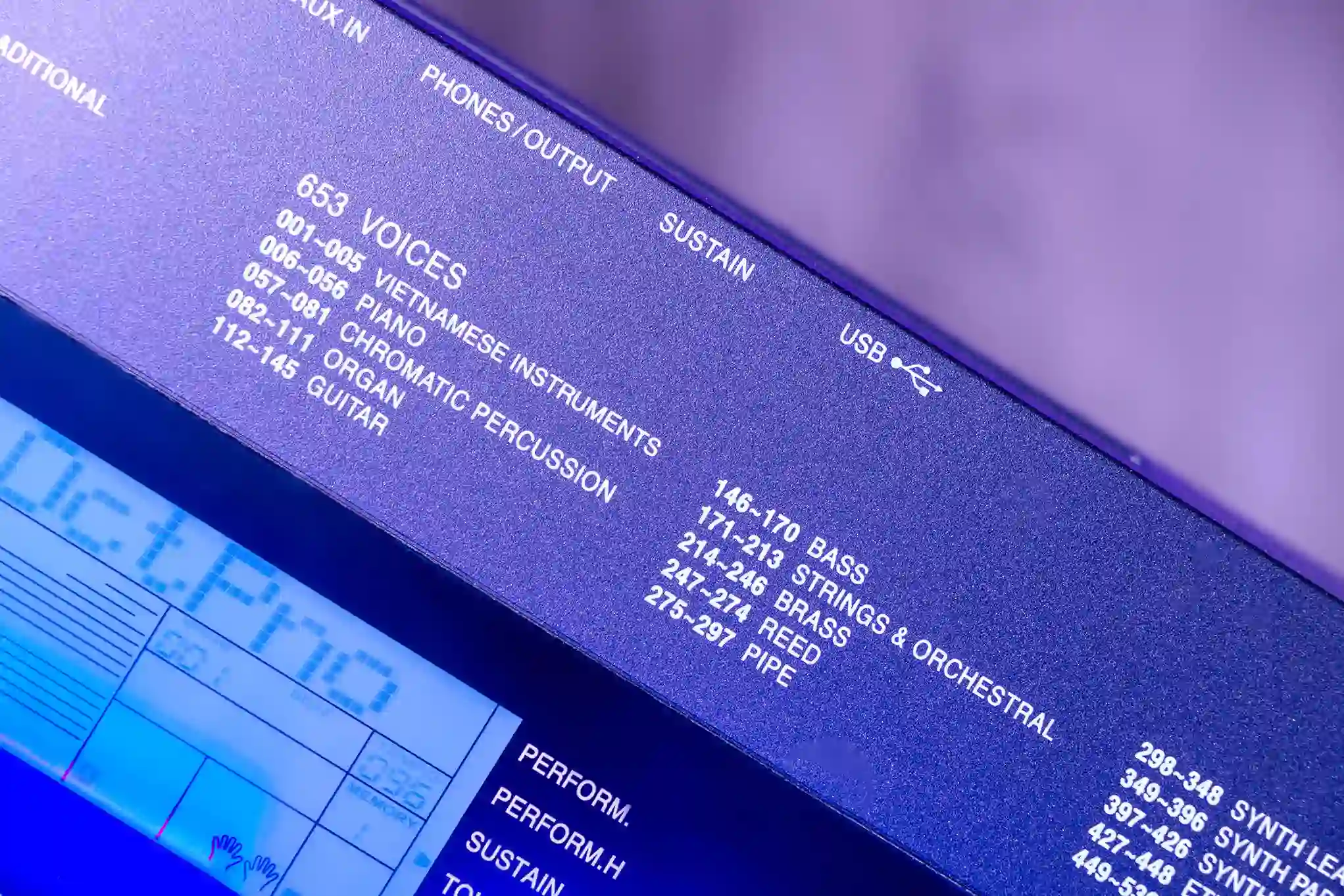 các điệu tiếng trên đàn kurtzman K250