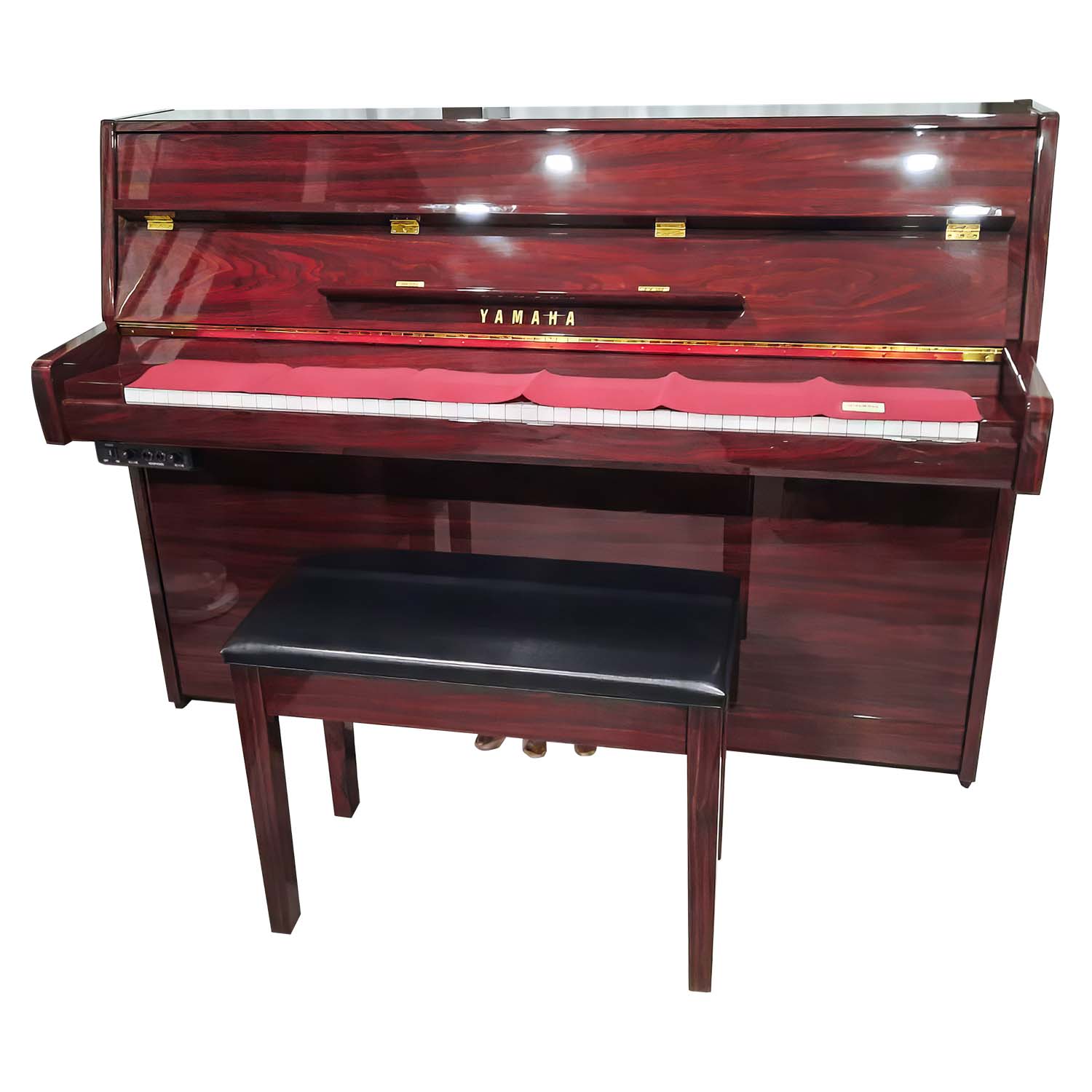 Đàn Piano Cơ Yamaha JU109 SILENT POLISHED MAHOGANY