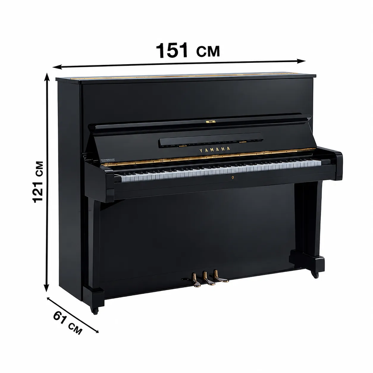 Đàn piano cơ Yamaha U1E - thông số kỹ thuật