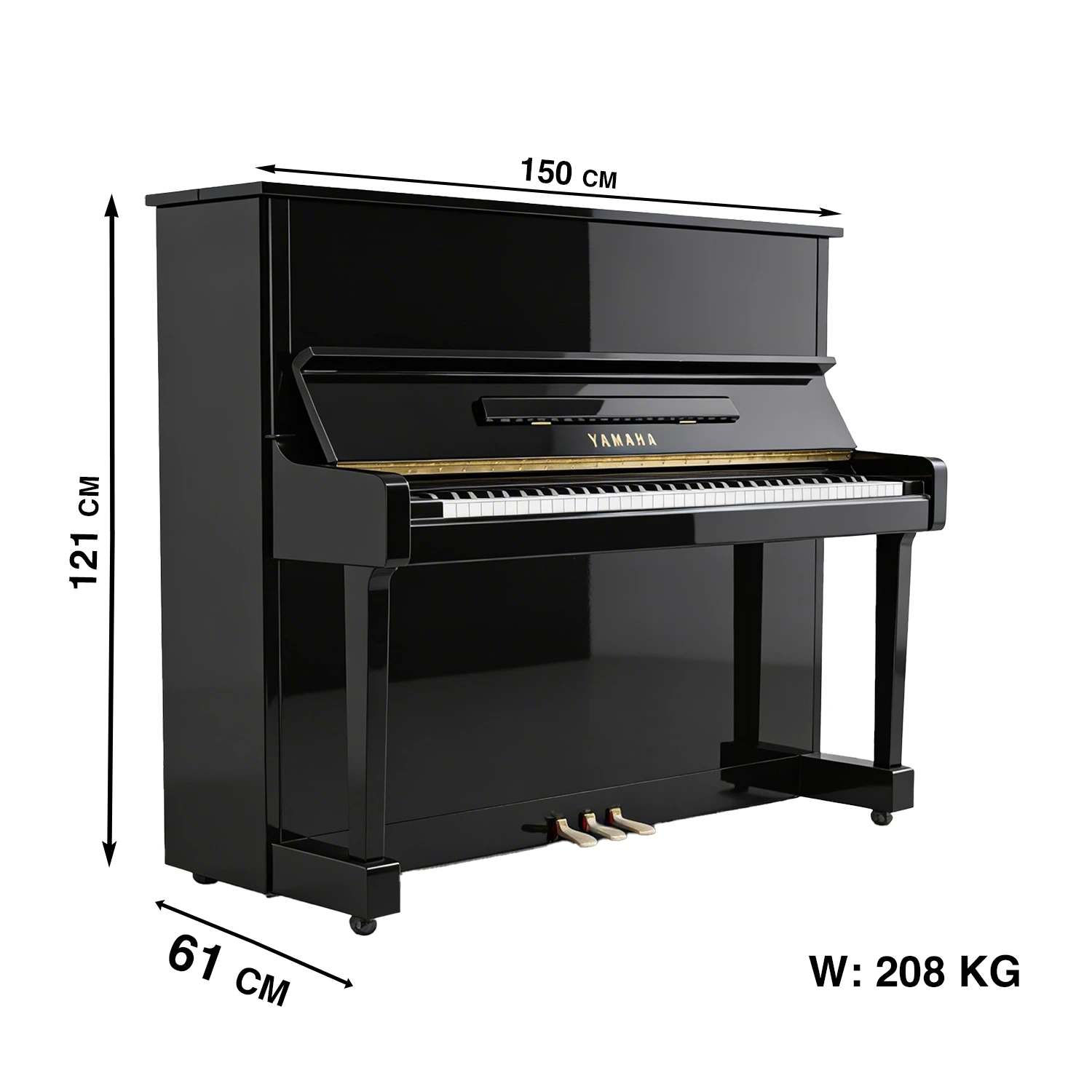 thông số kỹ thuật đàn piano cơ yamaha MC301_minhphungmusic