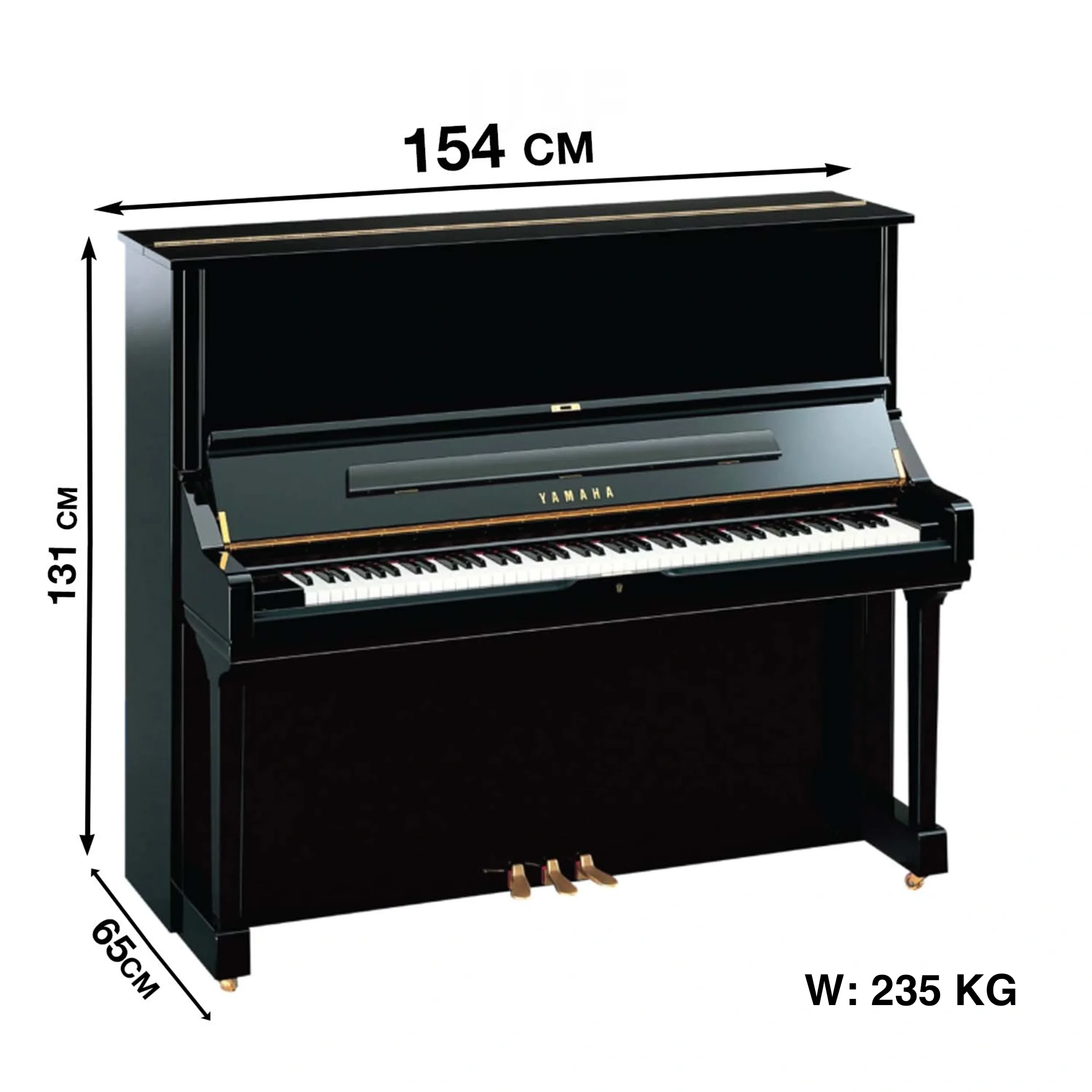 thông số kỹ thuật đàn YAMAHA U3H Serial 2.5 -2.7_minhphungmusic