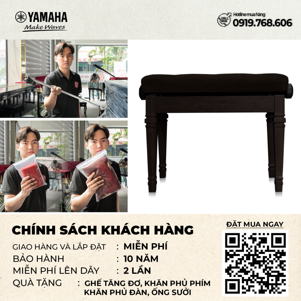 Chính Sách Bảo Hành Yamaha U1G Walnut