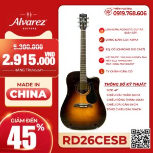 Đàn Guitar Acoustic ALVAREZ RD26CESB