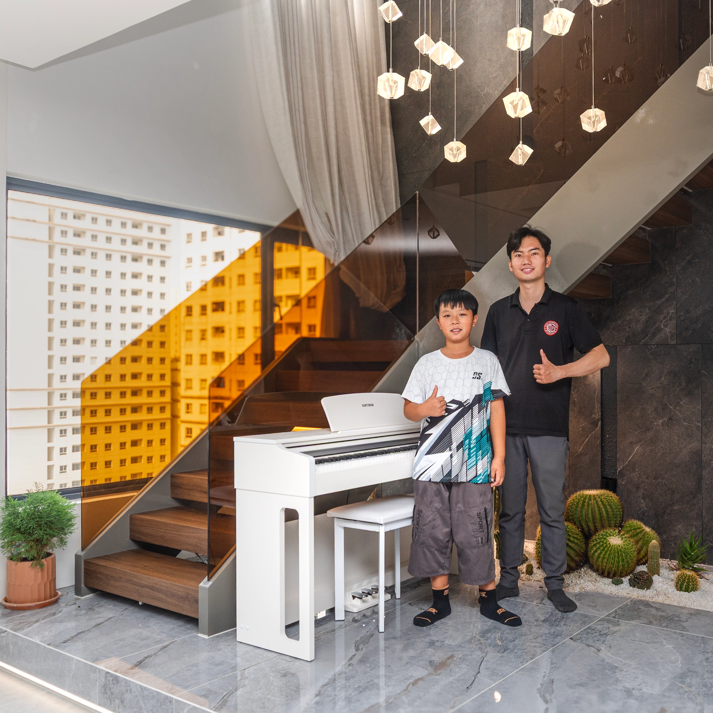 đàn piano điện kurtzman ks1 plus trắng