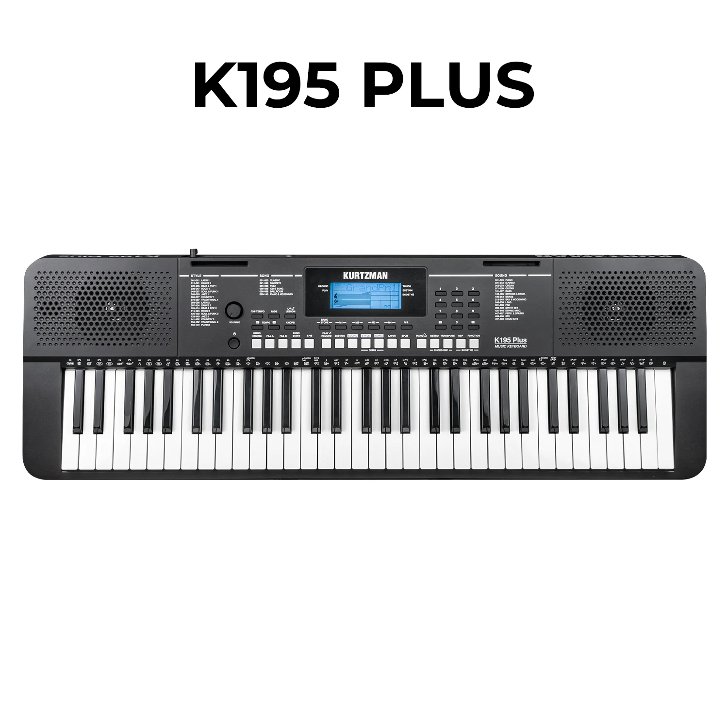 đàn organ kurtzman k195 plus đen chính hãng_minhphungmusic