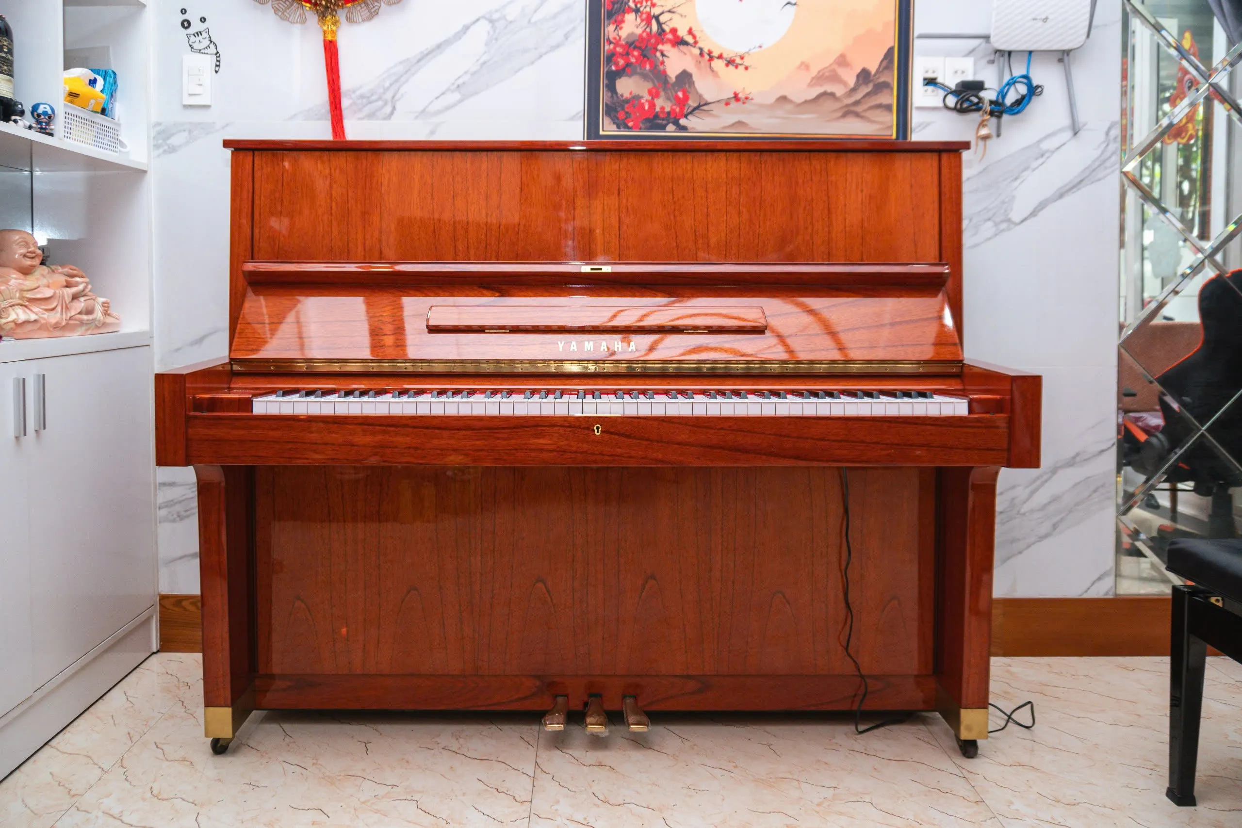 Bàn giao piano cơ Yamaha W104 về Tân Bình - 5