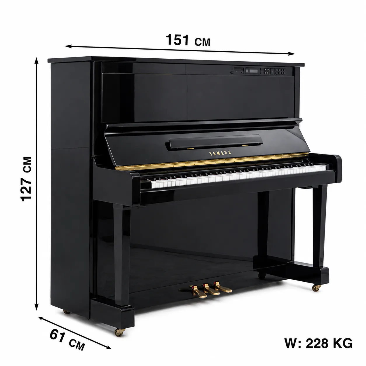 đàn piano cơ Yamaha MX100R - thông số kỹ thuật