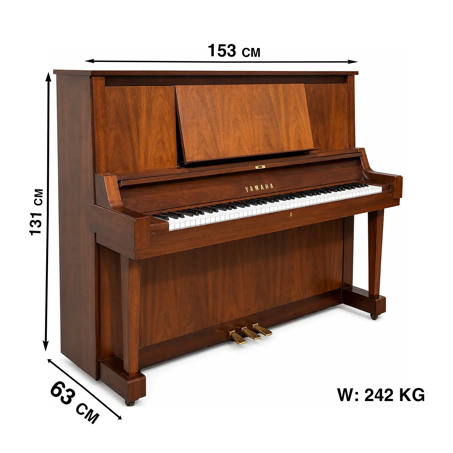 thông số kỹ thuật đàn YAMAHA W102 WN_minhphungmusic