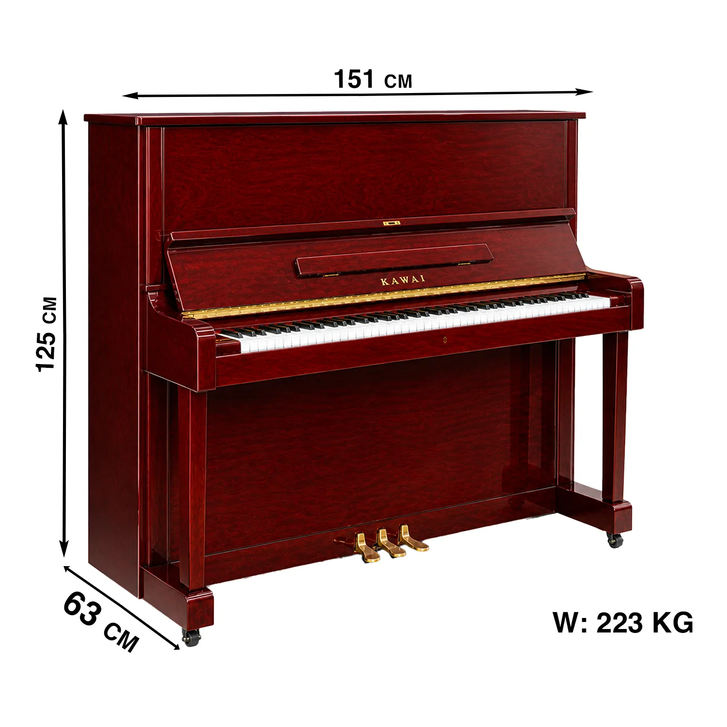thông số kỹ thuật đàn kawai KL502 MG_minhphungmusic