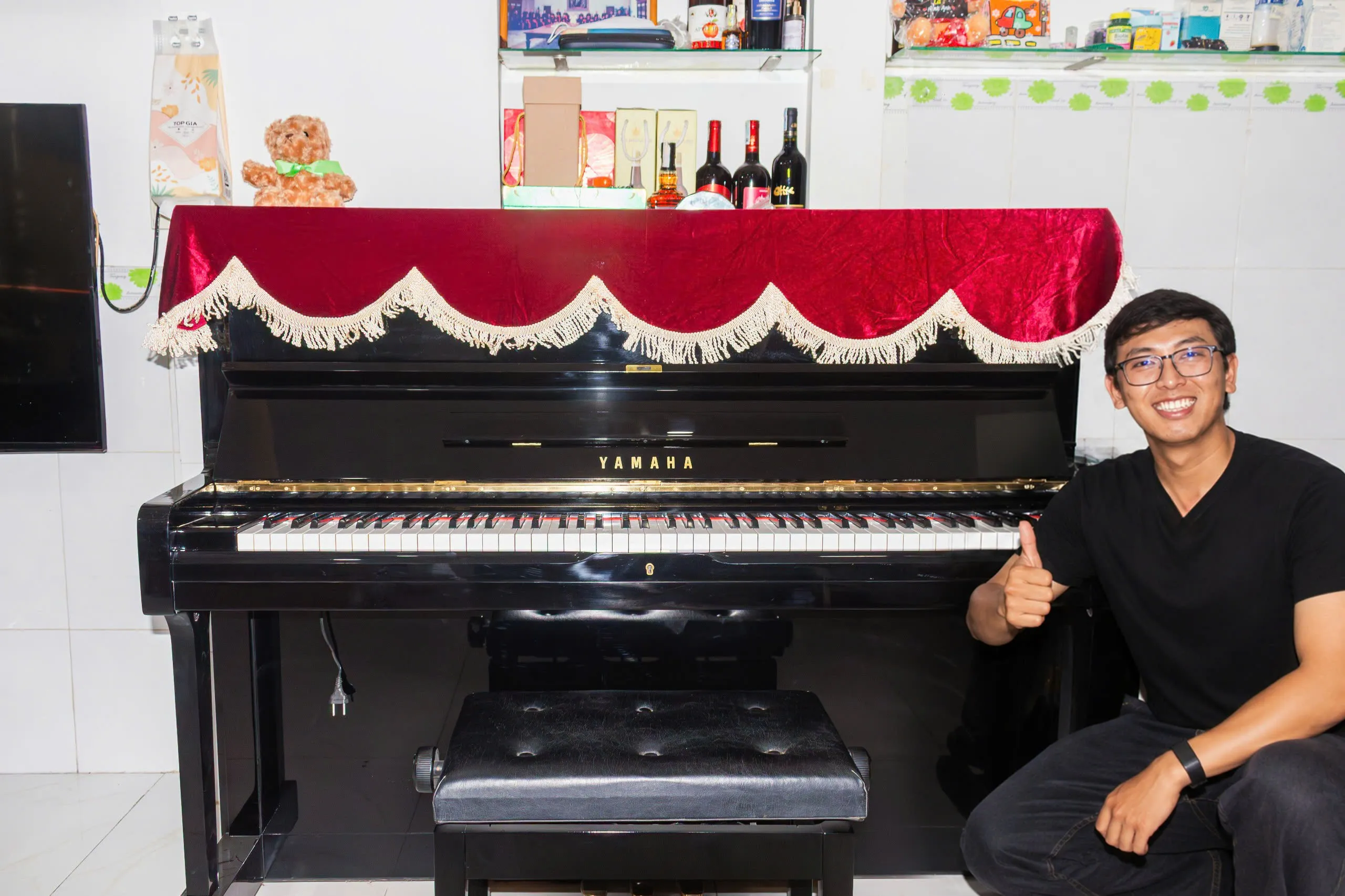 Bàn giao piano cơ Yamaha U1G về Linh Chiều, Thủ Đức - 7