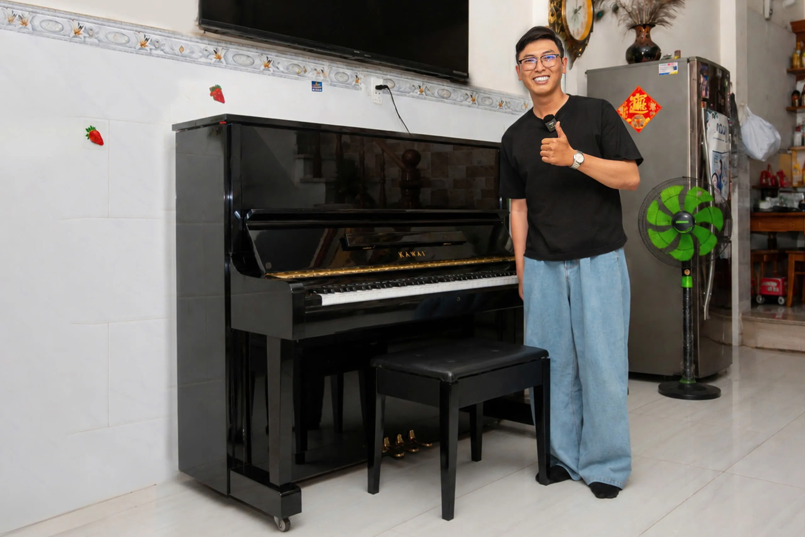 Piano cơ Kawai KS1F bàn giao về Quận 8 TpHCM - 8