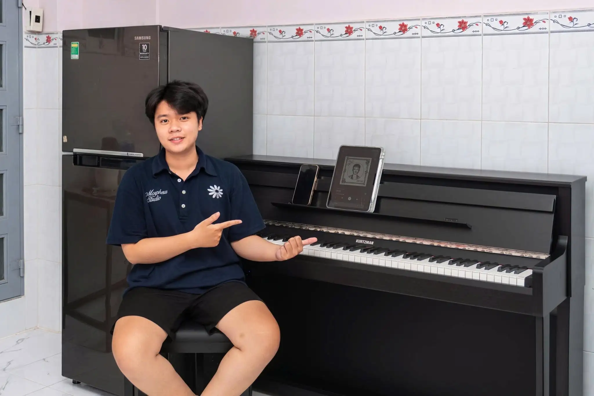 bàn giao piano điện Kurtzman K850 tại Tân Bình